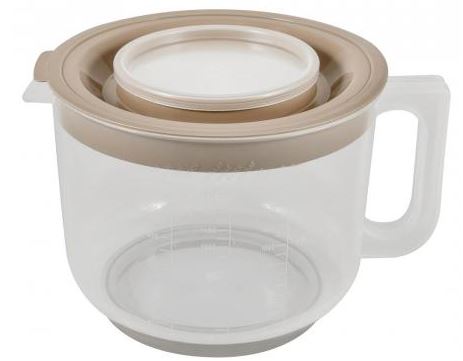 Емкость для миксера мерная с крышкой 2л шоколадный мокко